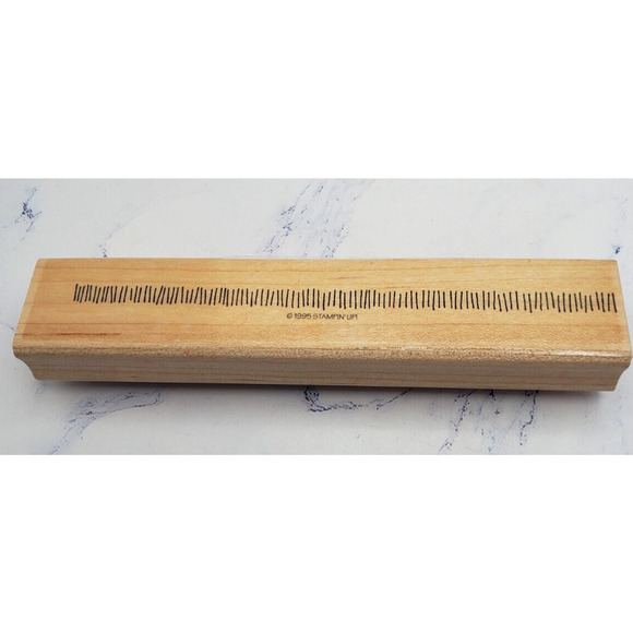 Stampin' Up Slash Mark 6 Inch Border Wood Mounted Rubber Stamp - Picture 1 of 8